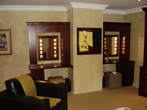 Vanities in Mahogany